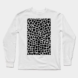 British Mosaic Zoom Black and White Long Sleeve T-Shirt